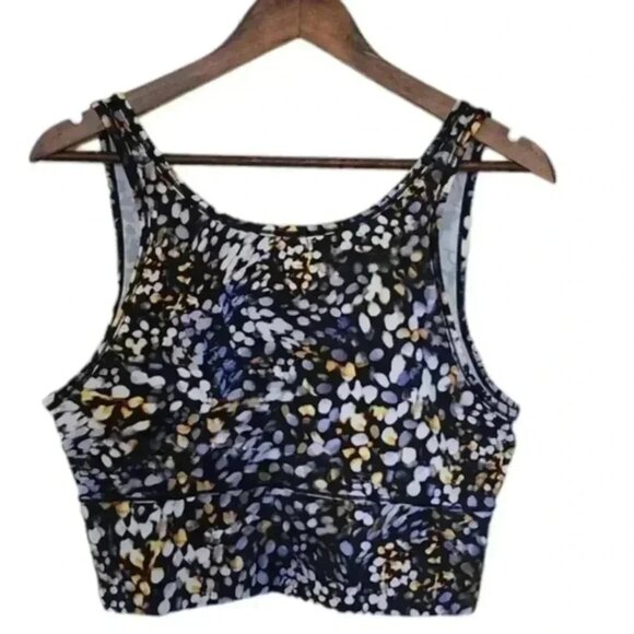 Lululemon Power Pivot Tank Metropolis Glow Black Cream Orange Women's size 10 - Picture 2 of 13